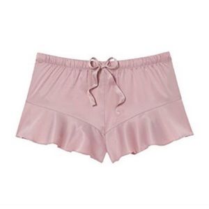 Victorias Secret Satin Ruffle Sleep Shorts